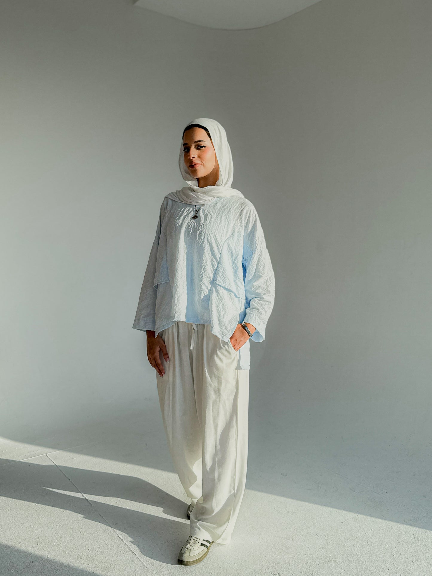 Cloud Blouse In Baby-Blue