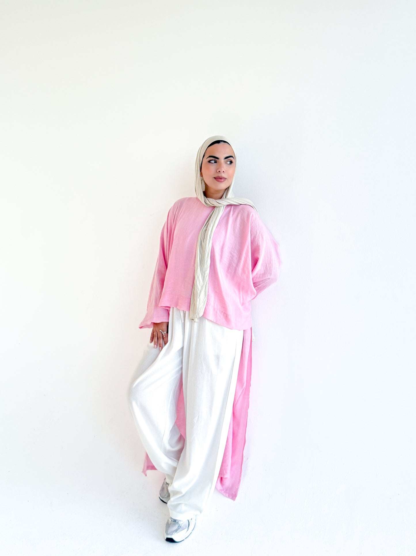 Long Back Blouse  In Pink