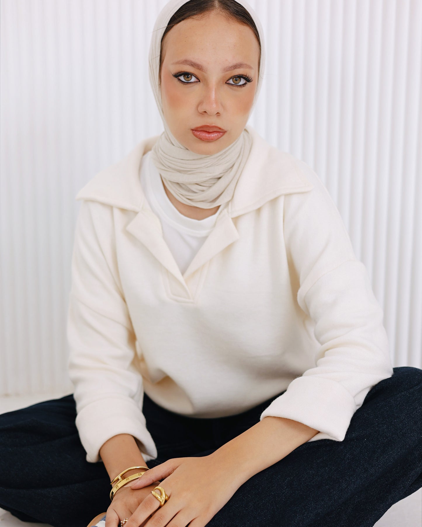 Jump Around Jumper White