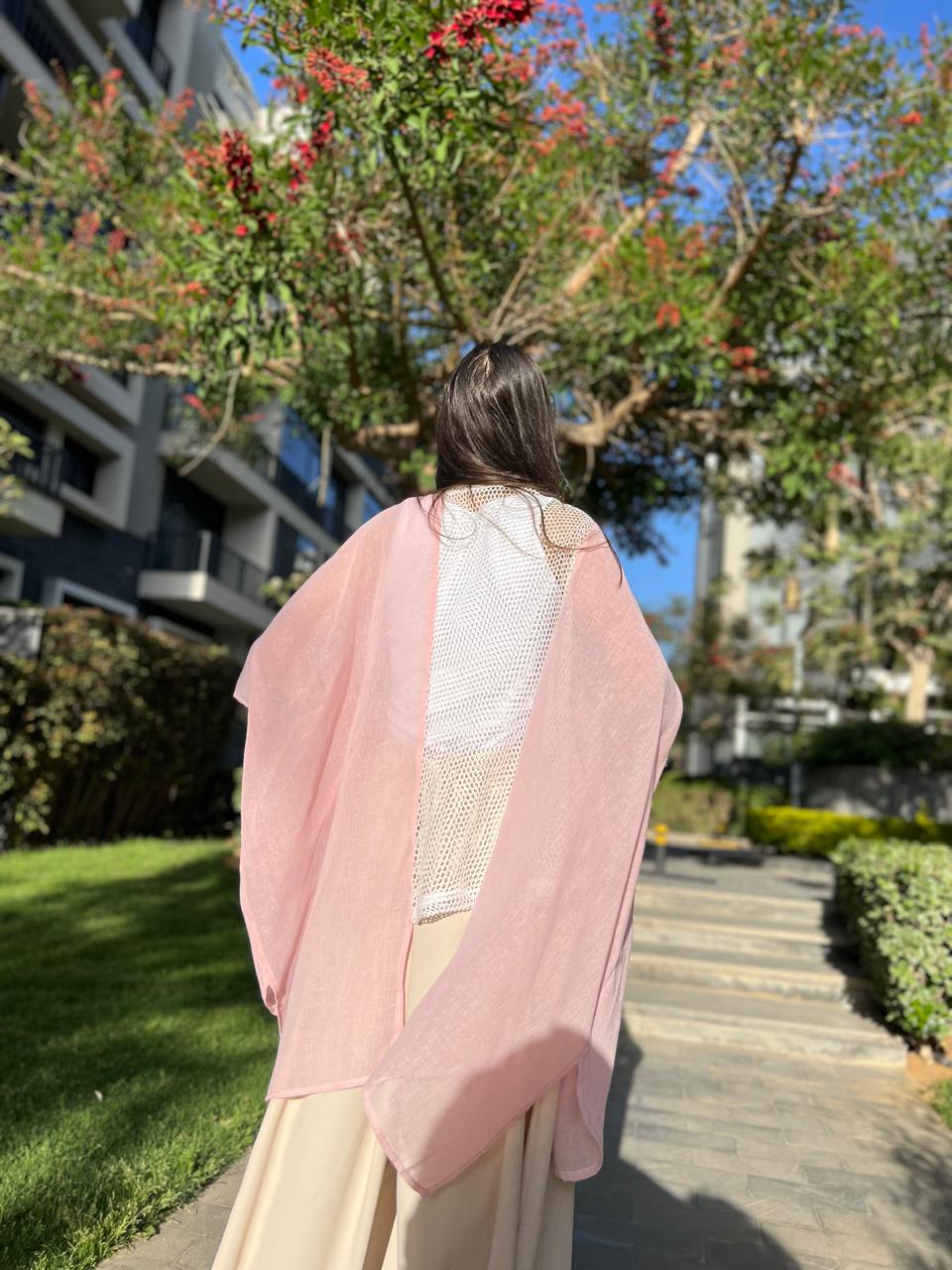 Linen Poncho Net