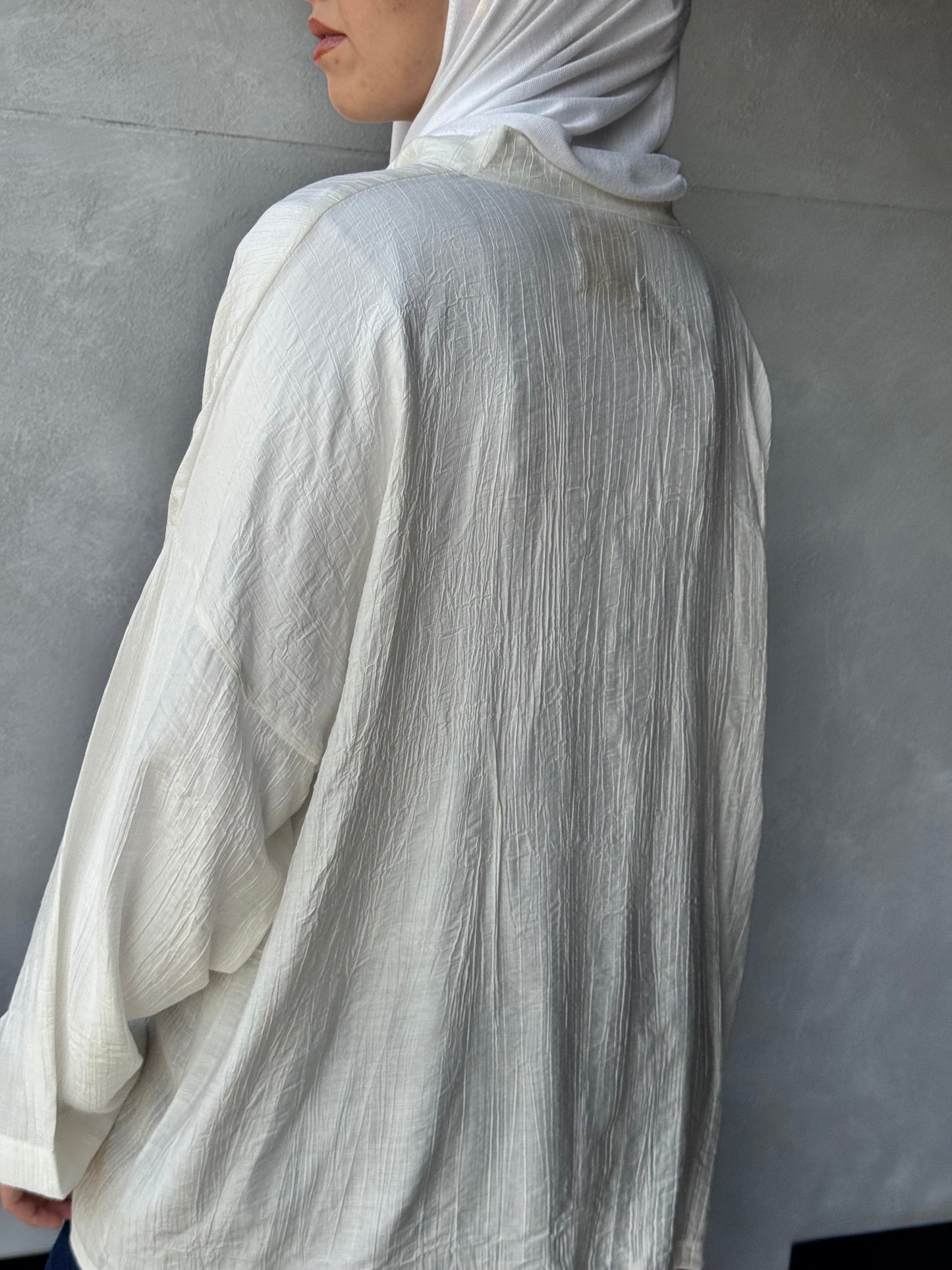 Ribbon Cardigan White