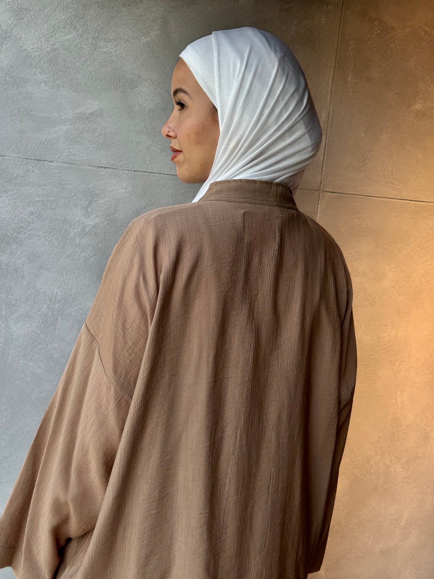 Ribbon Cardigan Beige
