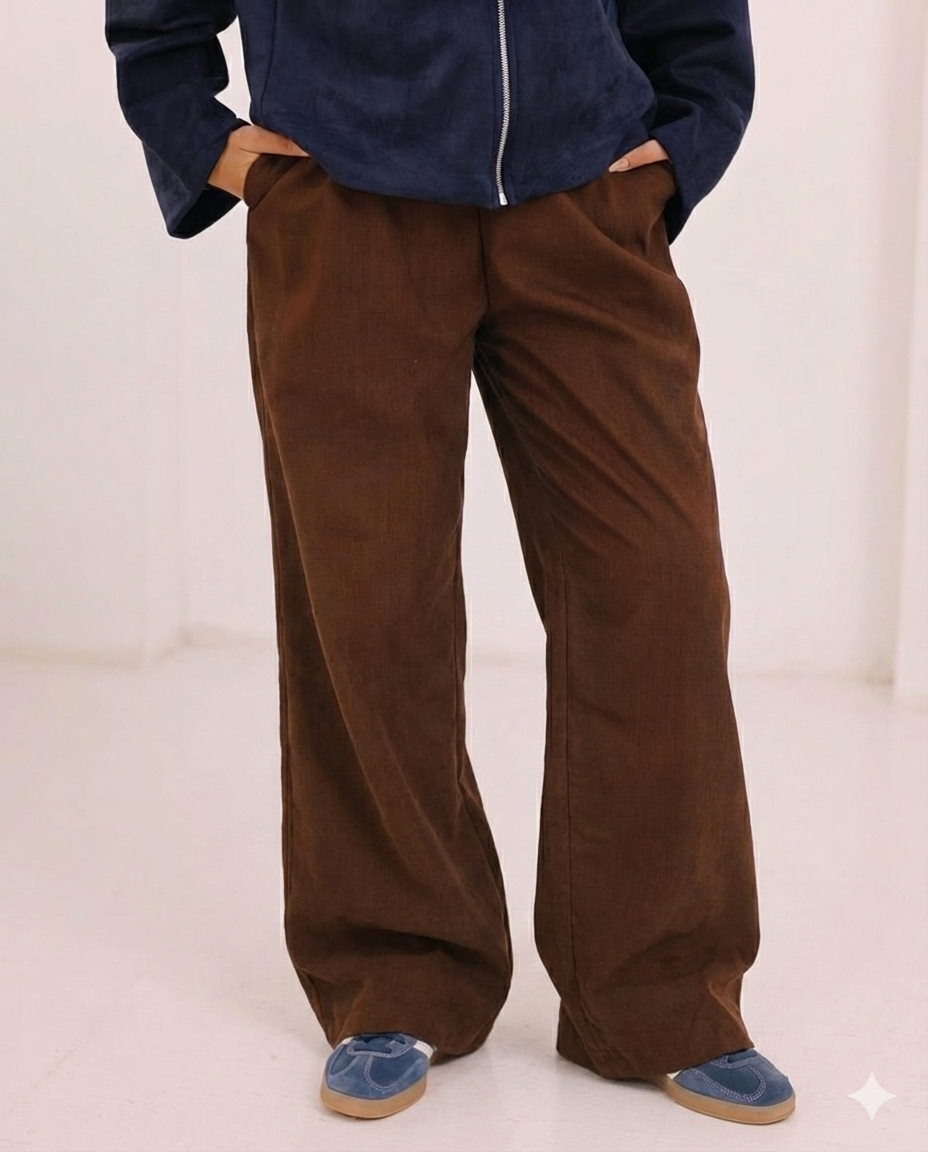 Linen Brown Pants