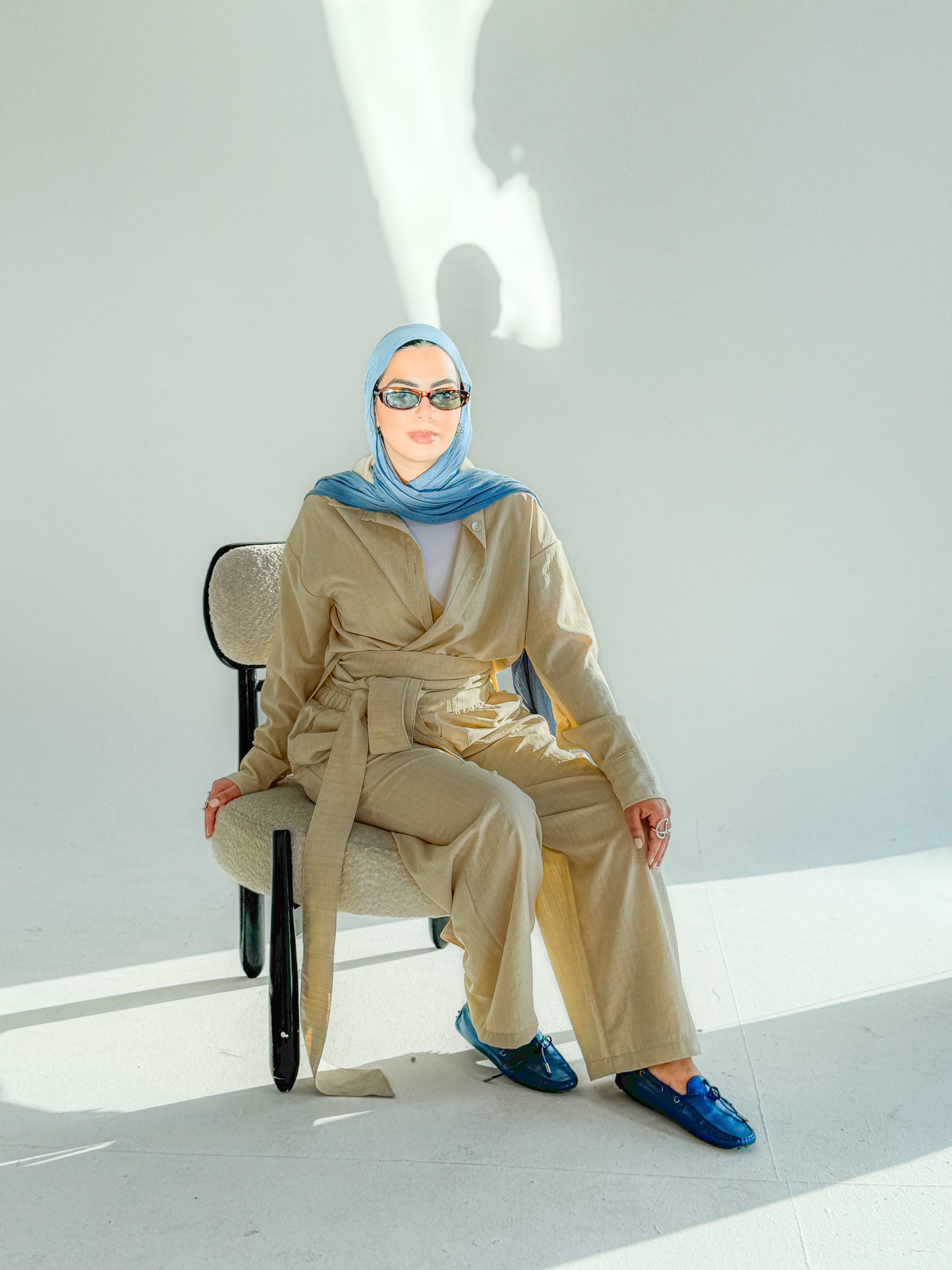 The Wrap Set In Beige