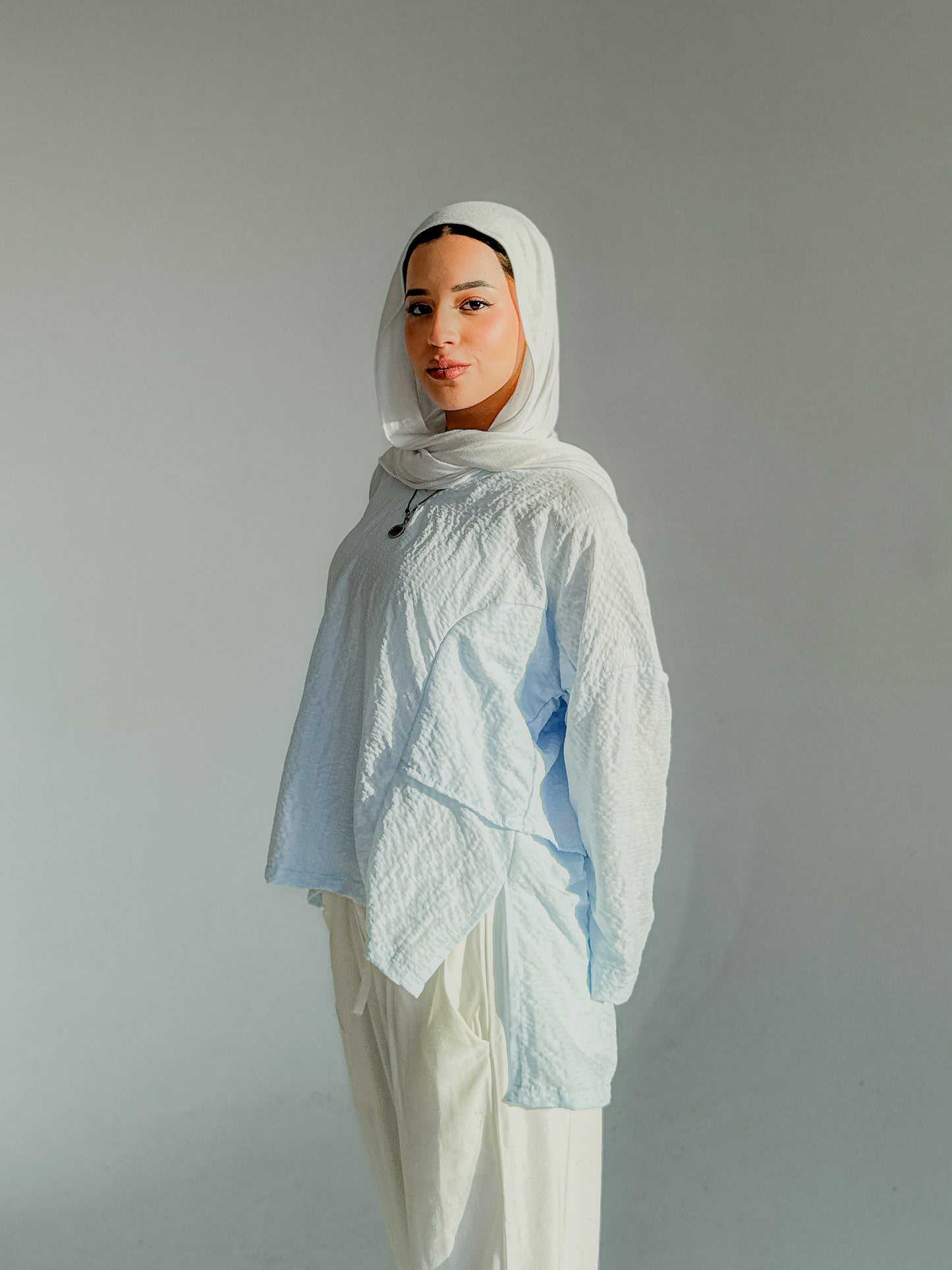 Cloud Blouse In Baby-Blue