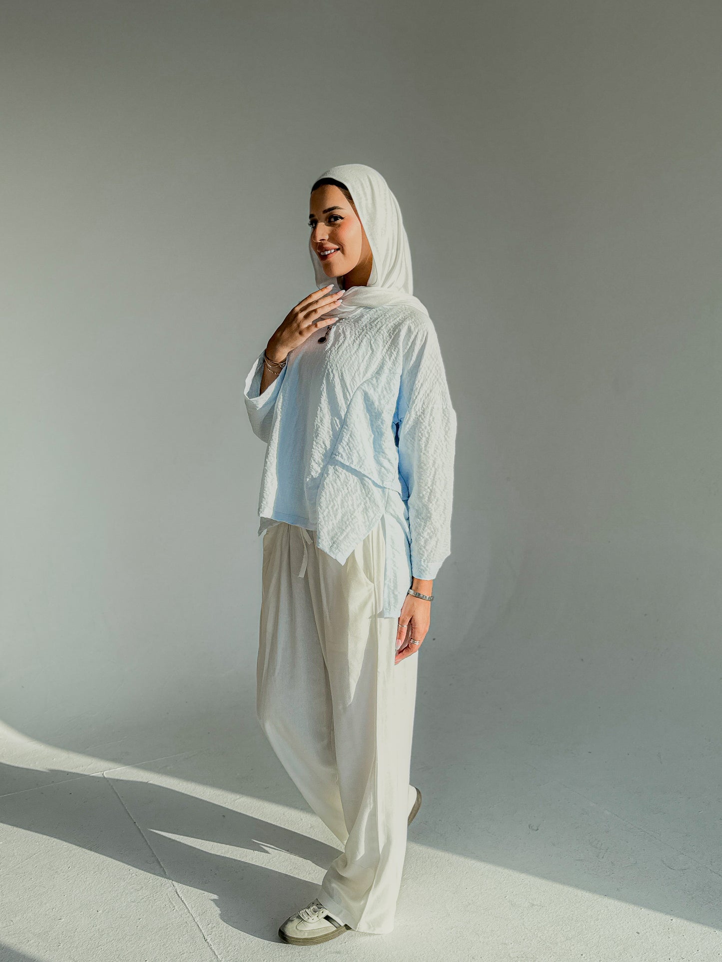 Cloud Blouse In Baby-Blue