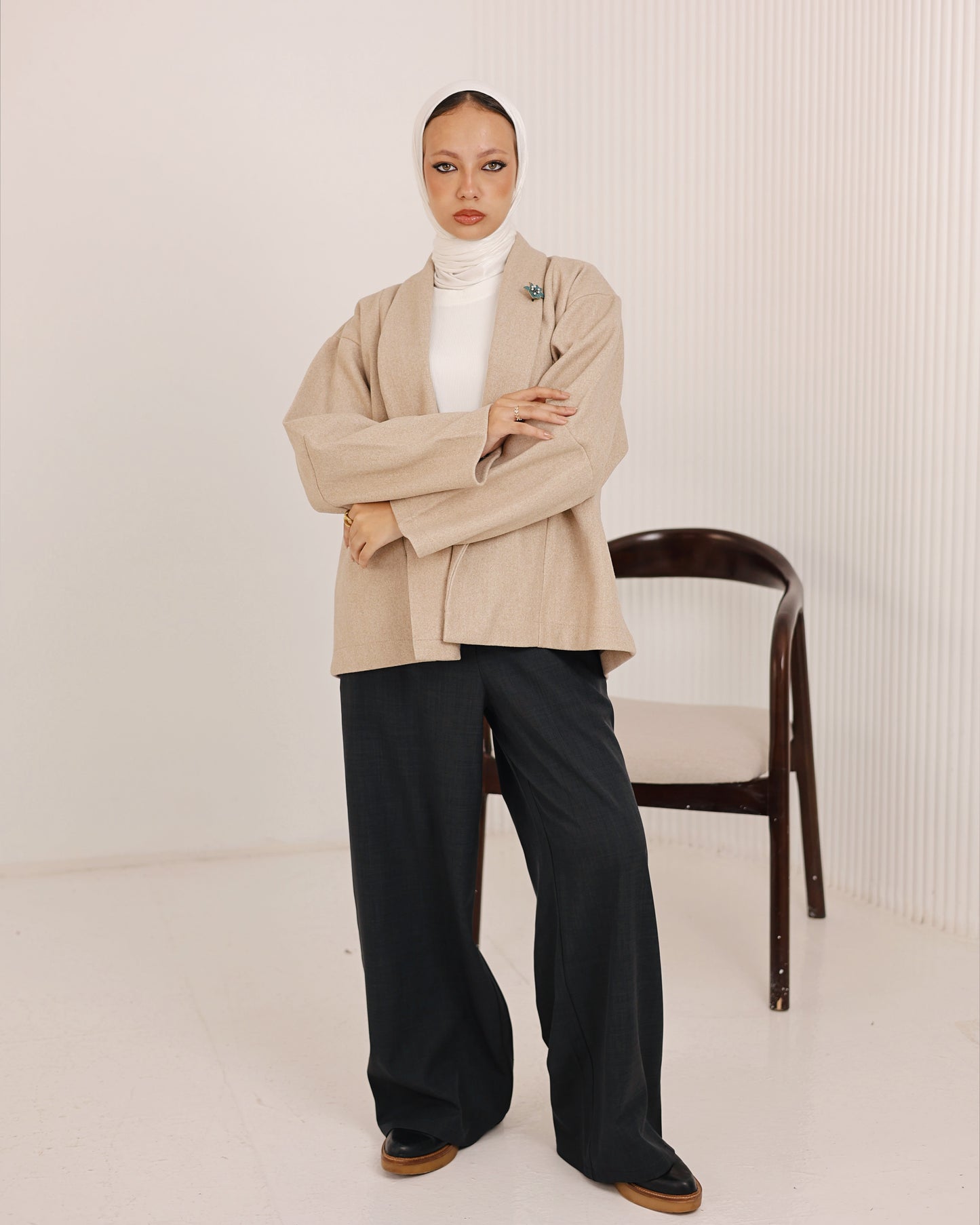 The Belted Coat Beige