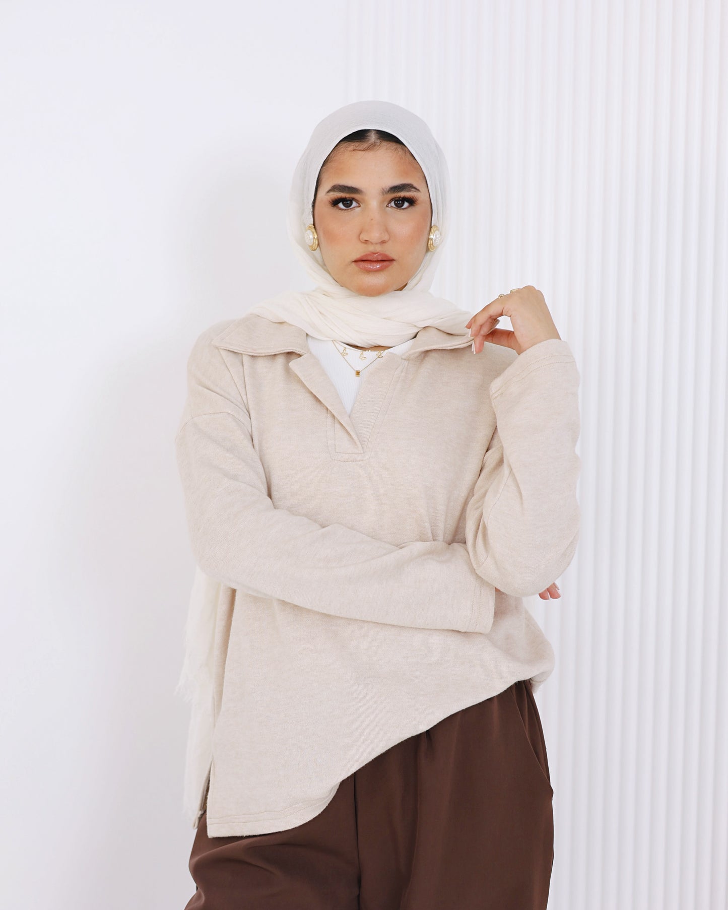 Jump-Around Jumper Beige