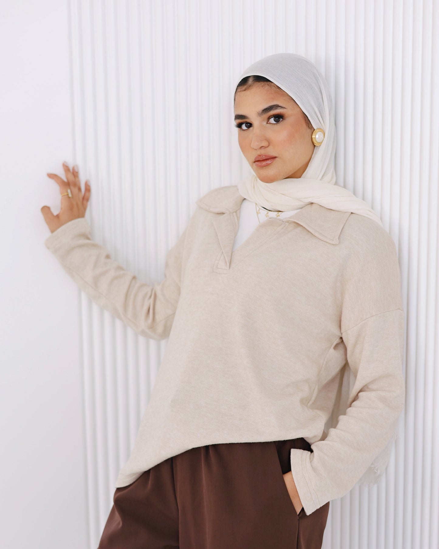 Jump-Around Jumper Beige