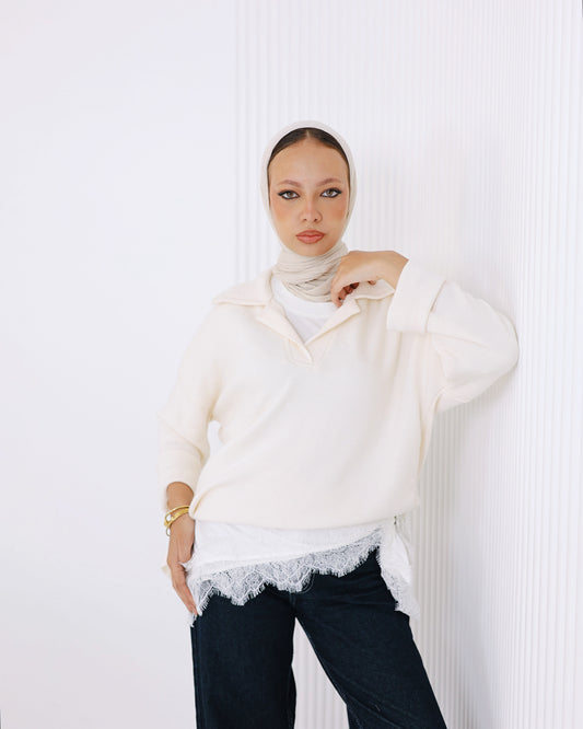 Jump Around Jumper White