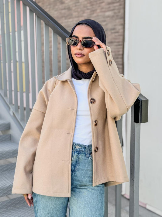Button Short Coat